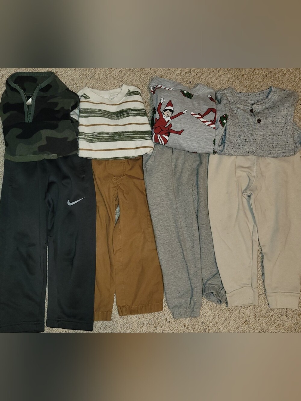 3T Boys Clothing Bundle 4 Complete Outfits Nike OshKosh Carter's Jumping Beans